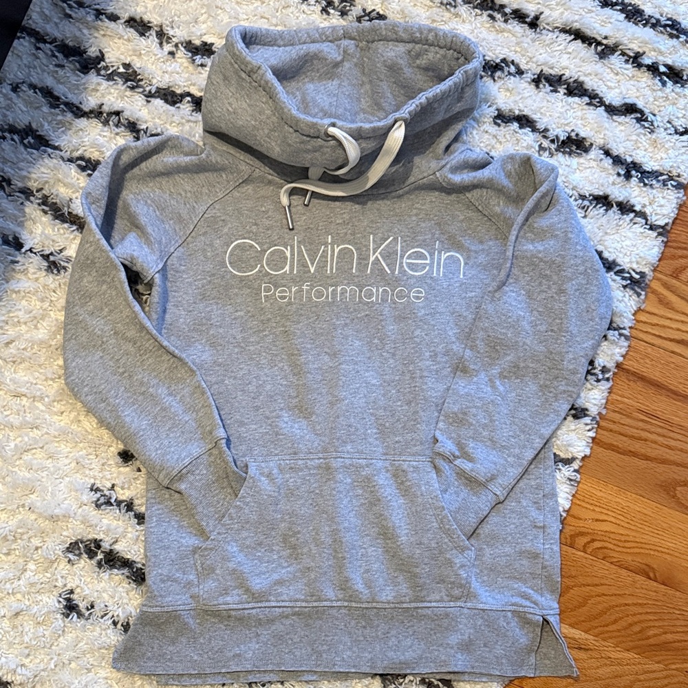 Calvin Klein Gray Hoodie Sweater